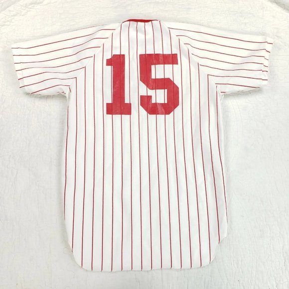 Vtg 60s St Louis Cardinals McCarver USA Made Jersey Southern Athletic Pinstripe - Picture 3 of 9